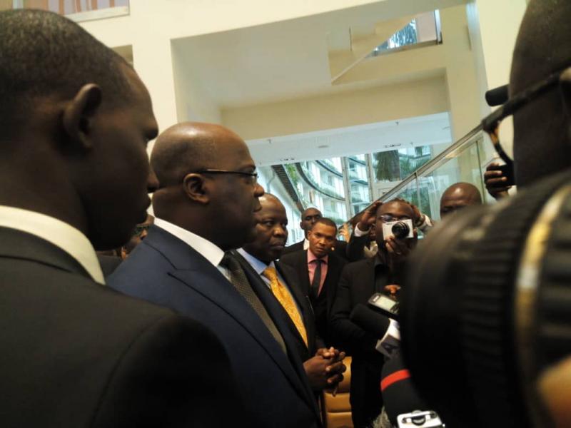 Félix Tshisekedi au cours d'une interview aux médias congolais à Kigali/Ph Jonathan Kombi Félix Tshisekedi au cours d'une interview aux médias congolais à Kigali/Ph Jonathan Kombi