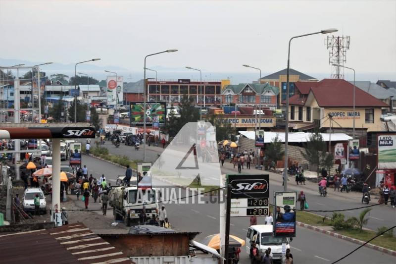 Une partie du boulevard Kanyamuhanga comprise entre rond-point singers et rond-point chukudu en ville de Goma/Ph Ley Uwera ACTUALITE.CD Une partie du boulevard Kanyamuhanga comprise entre rond-point singers et rond-point chukudu en ville de Goma/Ph Ley Uwera ACTUALITE.CD