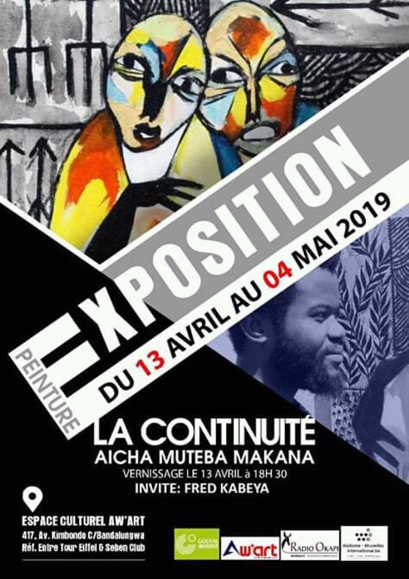 Exposition "La continuité" de l'artiste Aicha Muteba Makana Exposition "La continuité" de l'artiste Aicha Muteba Makana