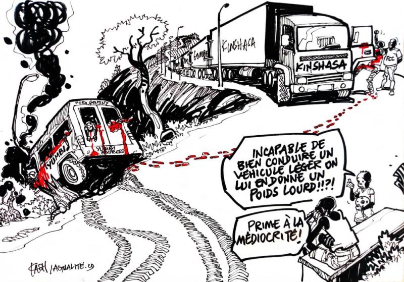 Caricature ACTUALITE.CD réalisée par Kash Caricature ACTUALITE.CD réalisée par Kash