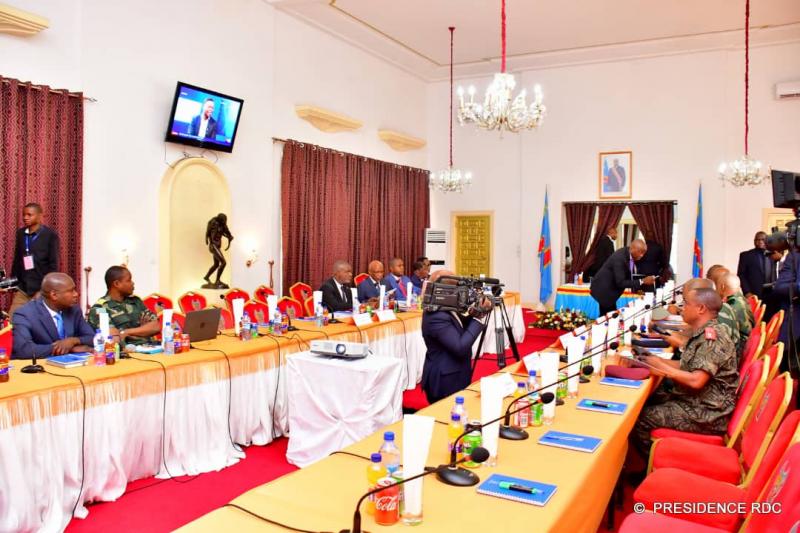 Conseil supérieur de la défense présidé par Félix Tshisekedi à Lumbumbashi Conseil supérieur de la défense présidé par Félix Tshisekedi à Lumbumbashi