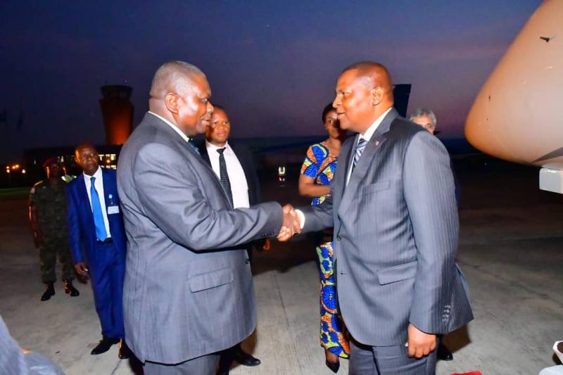 Le président centrafricain à Kinshasa Le président centrafricain à Kinshasa