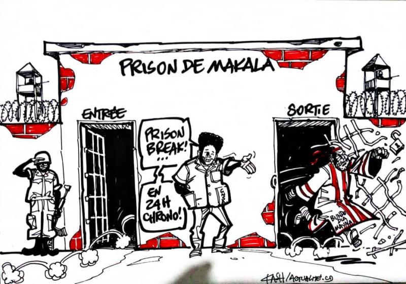 Caricature : Ne Muanda Nsemi entre prison break et 24h chrono ...