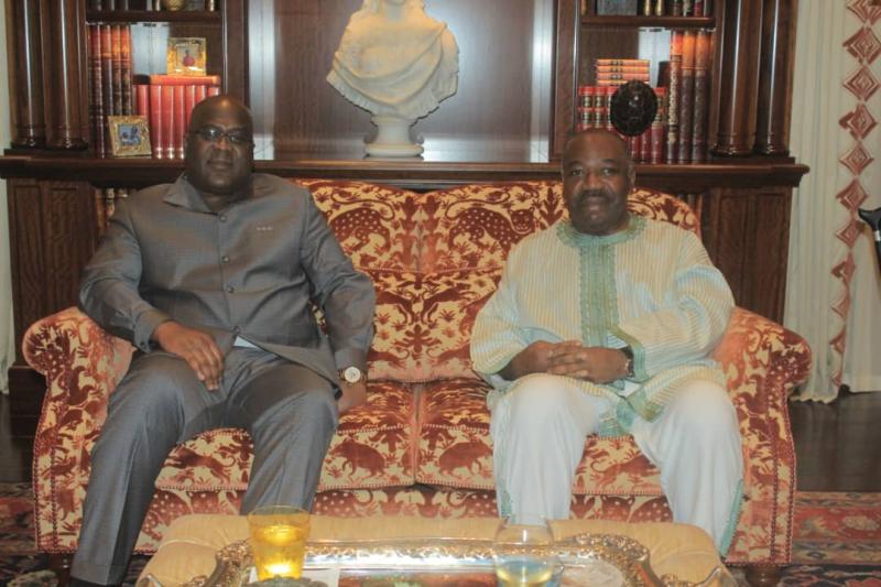 Félix Tshisekedi et Omar Bongo/Ph Présidence Félix Tshisekedi et Omar Bongo/Ph Présidence