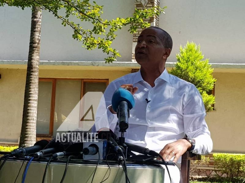 Moise Katumbi en conférence de presse ce mercredi 22 mai 2019 à sa résidence à Lubumbashi/Ph Christine Tshibuyi Moise Katumbi en conférence de presse ce mercredi 22 mai 2019 à sa résidence à Lubumbashi/Ph Christine Tshibuyi