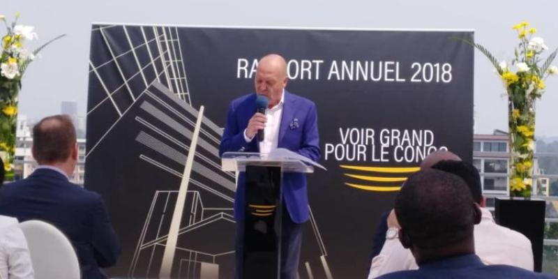 Le Directeur Général de la Rawbank présentant le rapport de l'an 2018 Le Directeur Général de la Rawbank présentant le rapport de l'an 2018