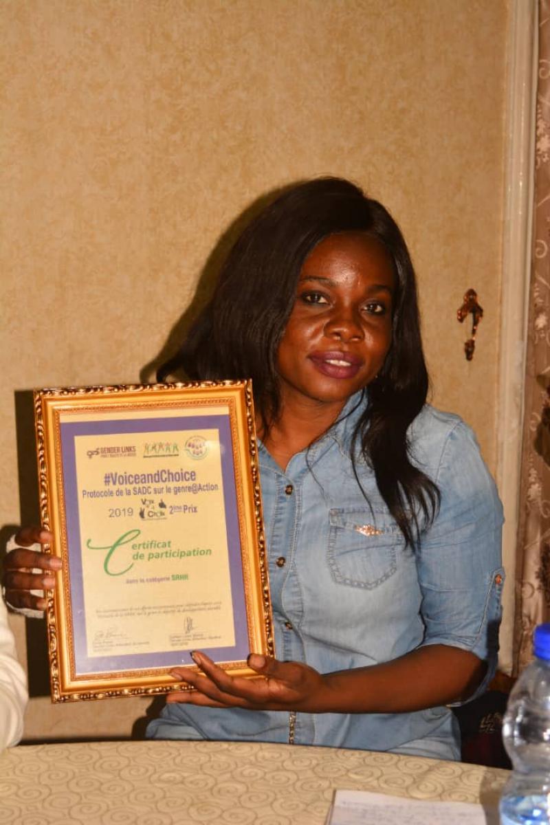 Christelle Mpongo, éditrice Femme d'Afrique. Photo droits tiers Christelle Mpongo, éditrice Femme d'Afrique. Photo droits tiers