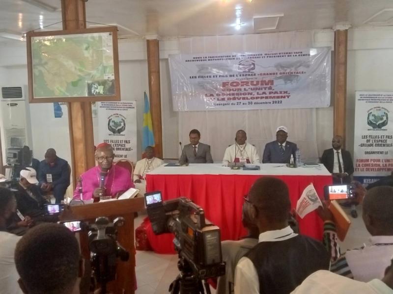 Forum de Kisangani :Mgr Marcel Utembi exhorte les participants à formuler des recommandations fortes pouvant amener vers le développement intégral de l’espace ” Grande Orientale “