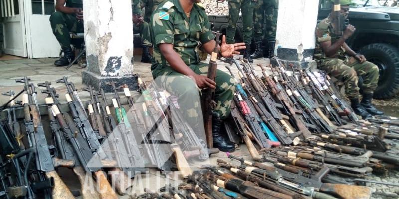 Kwamouth : Une centaine d’assaillants se sont rendus à la délégation du gouvernement , des armes et munitions récupérées