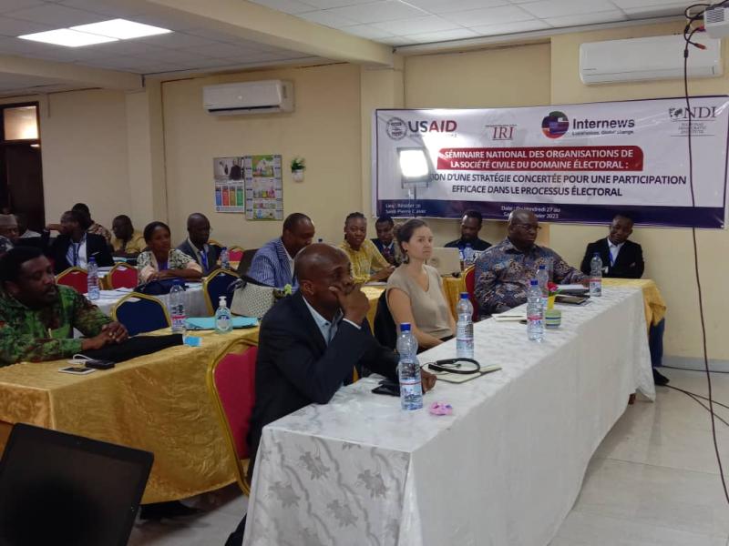 RDC : participation des organisations de la société civile congolaise dans le processus électoral au centre d’un atelier à Kinshasa RDC : participation des organisations de la société civile congolaise dans le processus électoral au centre d’un atelier à Kinshasa