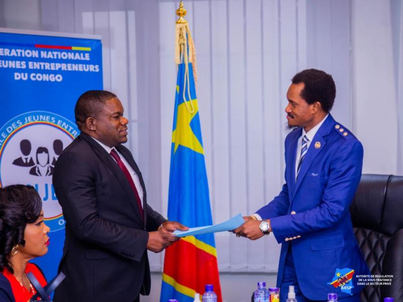 RDC : la Fédération nationale des jeunes entrepreneurs du Congo, le club des sous-traitants et la chambre des mines appellent le DG de l’ARTP à s’impliquer pour réduire les violations des lois de la sous-traitance