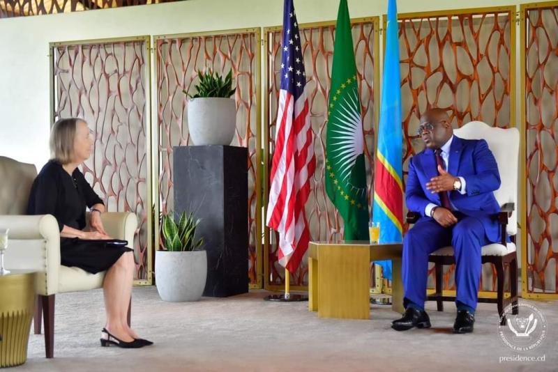 RDC: Félix Tshisekedi reçoit les lettres de créance de nouveaux ambassadeurs des USA et d’Égypte