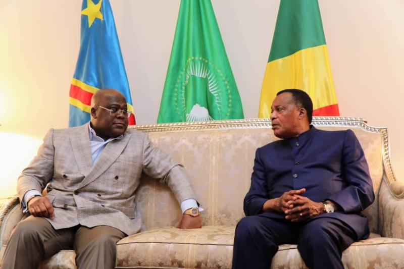 Félix Tshisekedi et Denis Sassou Nguesso