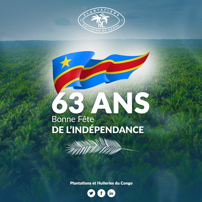 Message Des Plantations Et Huileries Du Congo à L’occasion Du 63e ...