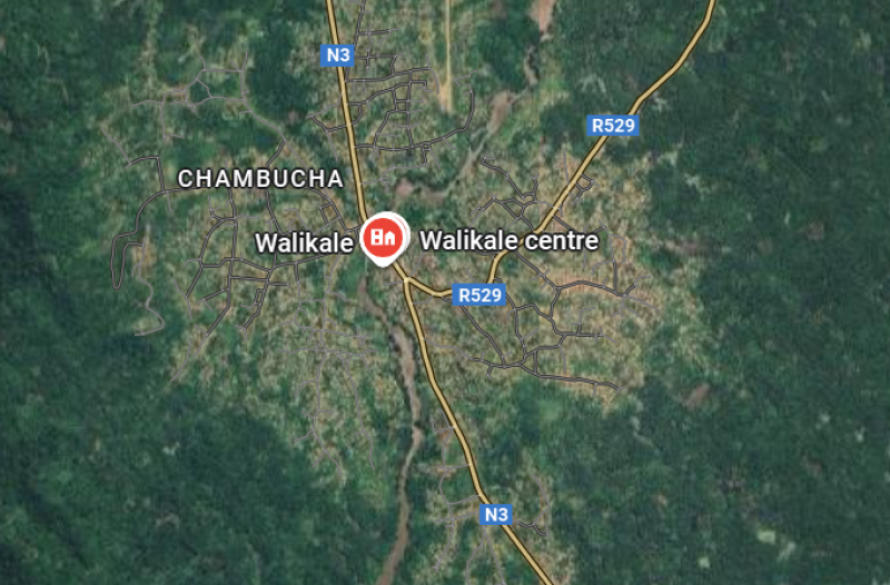 Walikale-centre sur la carte