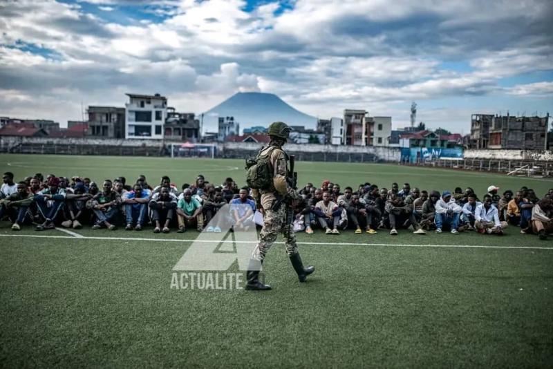Des personnes arrêtées par les rebelles de l'AFC/M23 à Goma