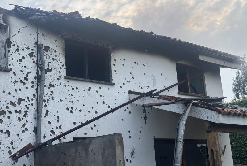 La résidence touchée par cette attaque présumée de drone à Goma