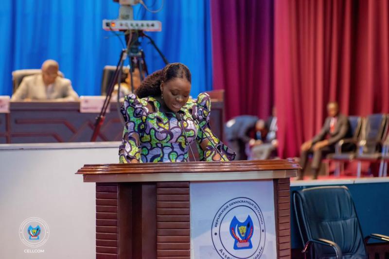 La députée nationale Percy Nzuzi Umba