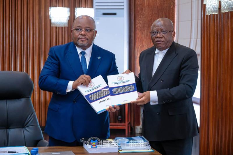 RDC : le rapport sur l’exécution du budget 2025 transmis aux deux chambres du Parlement