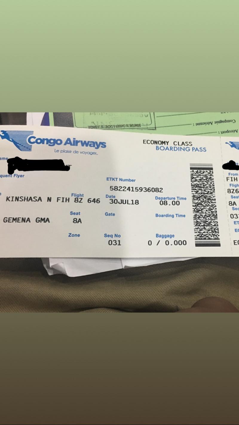 RDC Annulé à la dernière minute samedi, le vol Congo Airways Kinshasa