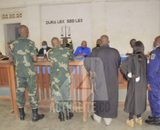 Procès de deux officiers de l'armée à l'auditorat à Bunia/Ph ACTUALITE.CD 
