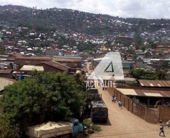 Une vue aérienne de la commune de Kadutu à Bukavu. Photo actualite.cd