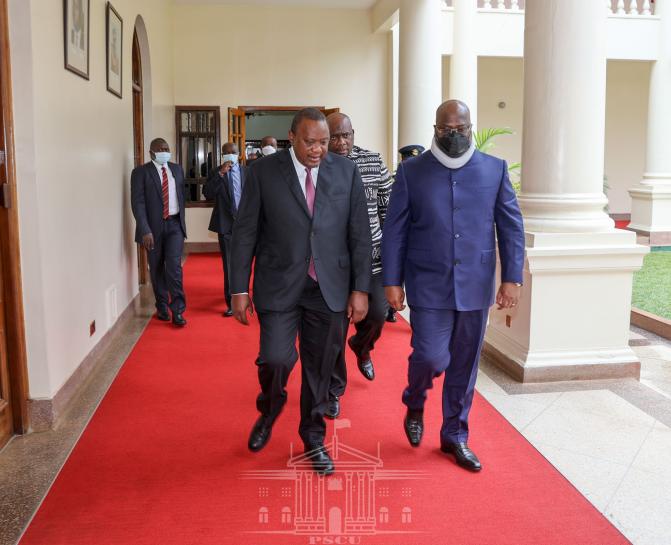 Félix Tshisekedi et Uhuru Kenyatta