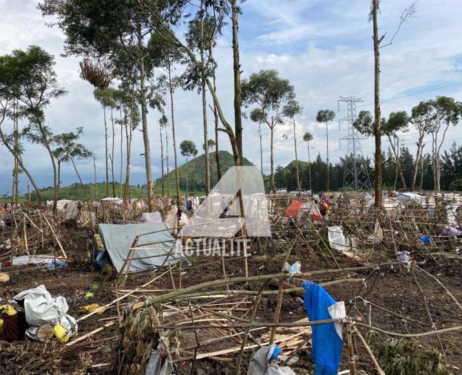 Le site des déplacés de Kanyaruchinya
