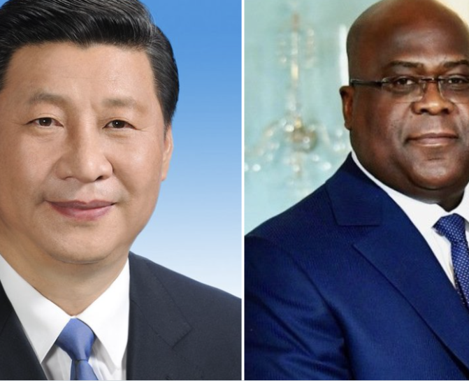 Xi Jinping et Félix Tshisekedi