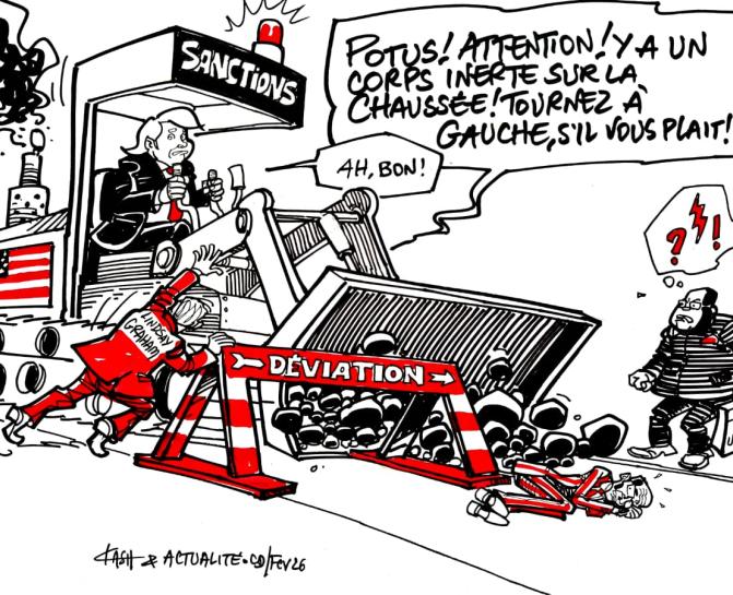 Caricature Kash/ACTUALITE.CD