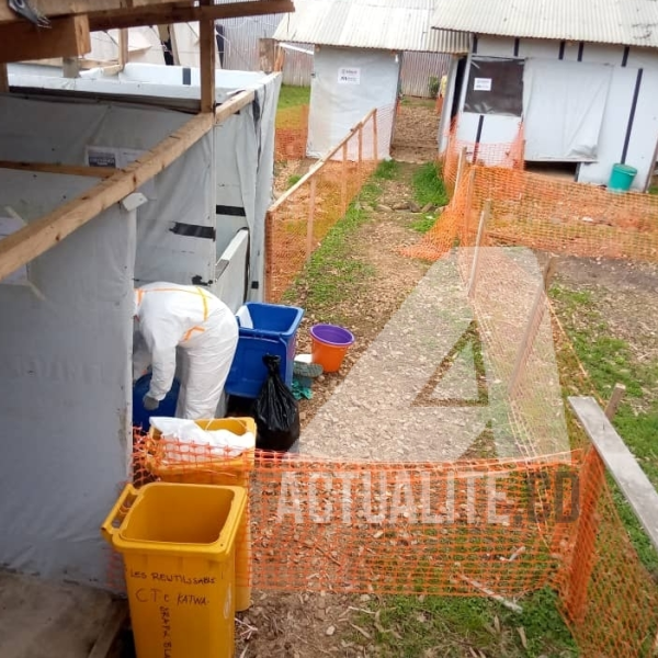 Un centre de traitement d'Ebola à à Butembo en 2021/Ph ACTUALITE.CD