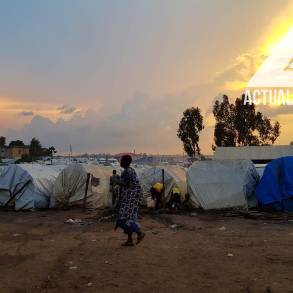 Les déplacés de Djugu dans un camp à Bunia/Ph ACTUALITE.CD
