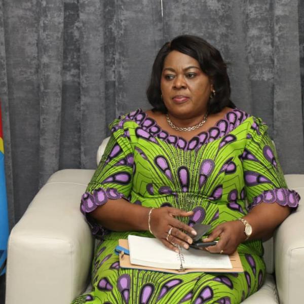Rose Mutombo, ministre de la justice/Ph. droits tiers 