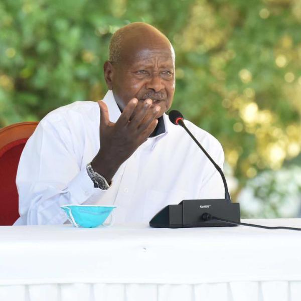 Yoweri Museveni, président de l'Ouganda