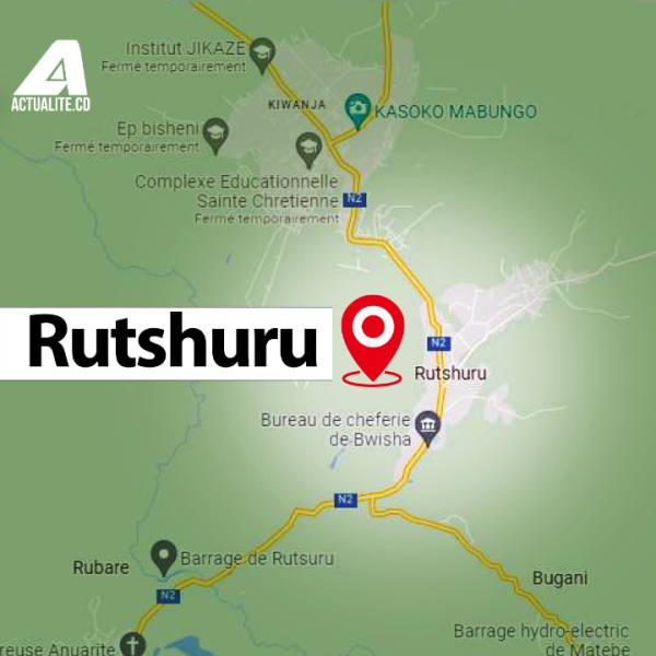 Carte du territoire de Rutshuru