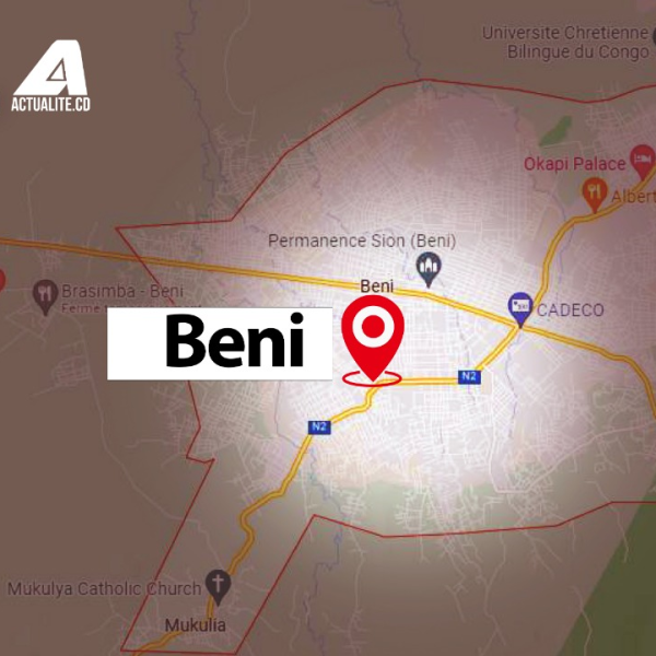 Carte du territoire de Beni