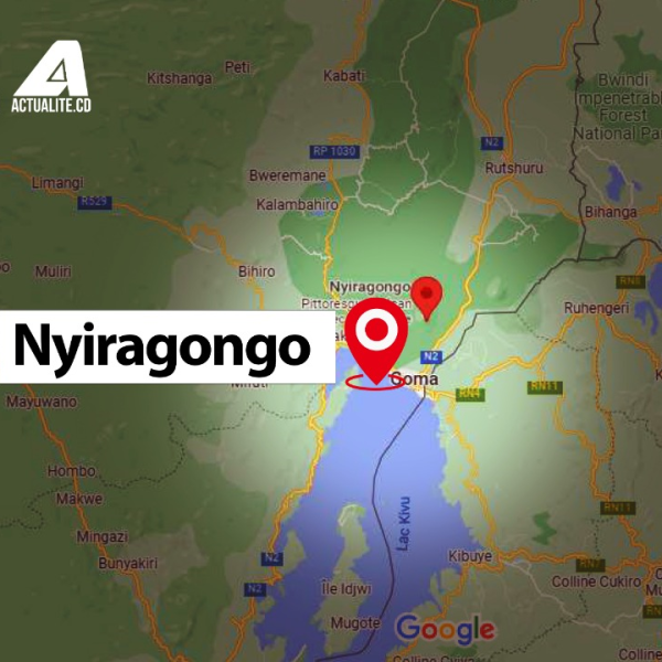 Carte du territoire de Nyiragongo