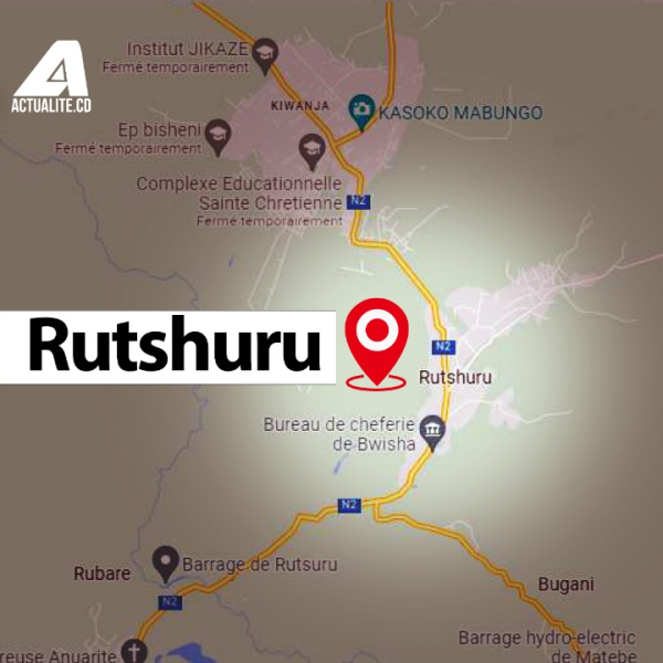 Carte du territoire de Rutshuru