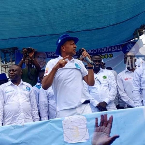 Illustration: Moise Katumbi en meeting le 22 novembre à Isiro