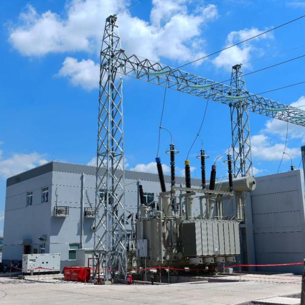 Un poste électrique à Kinshasa