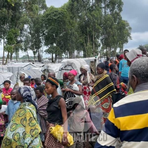 Le site des déplacés de Kanyaruchinya à Nyiragongo