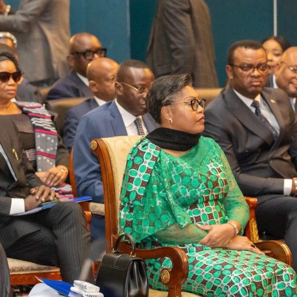 Judith Suminwa ainsi que les membres de son gouvernement à l'Assemblée nationale 