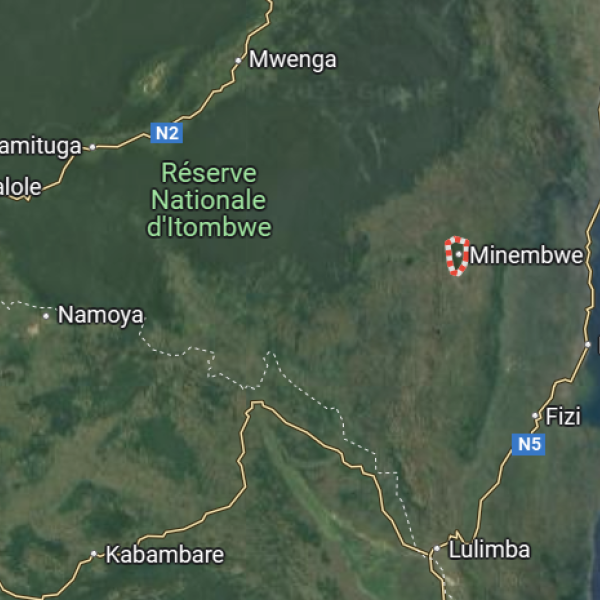 Minembwe sur la carte