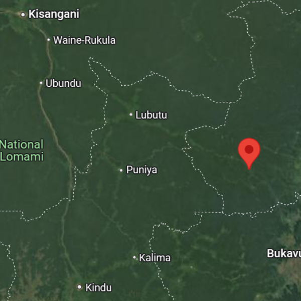 Walikale sur la carte