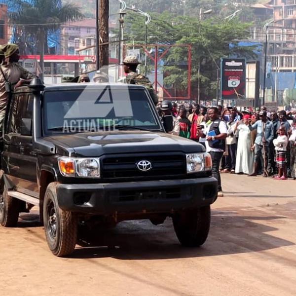 Les rebelles du M23 à Bukavu le 20 février 2025