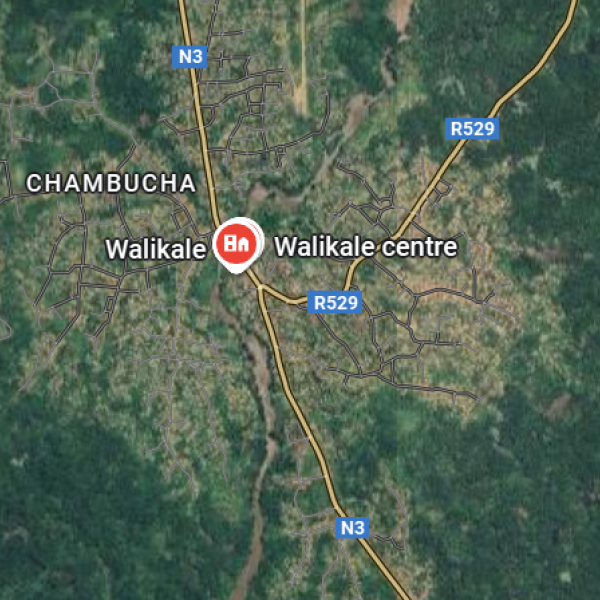 Walikale-centre sur la carte