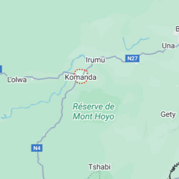 Komanda sur la carte