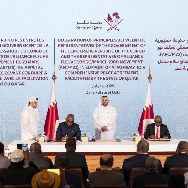 Déclaration de principe entre la RDC et le M23 à Doha