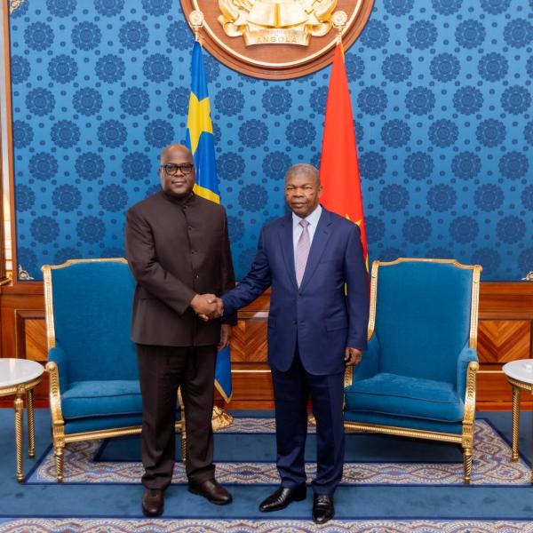 Félix Tshisekedi et João Lourenço