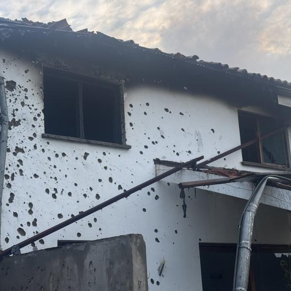 La résidence touchée par cette attaque présumée de drone à Goma